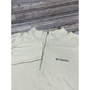Columbia‎ Men’s 1/4 Zip Sweater Cream Size XL